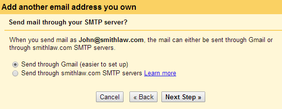 Send Mail As Gmail Email SMTP Servers