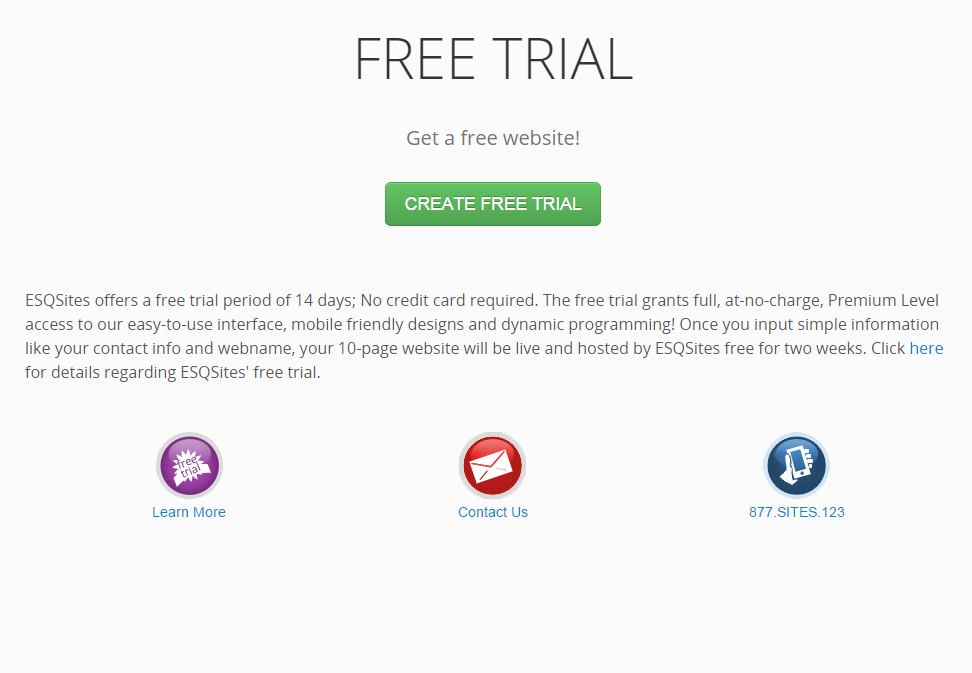 Trial period with no fee