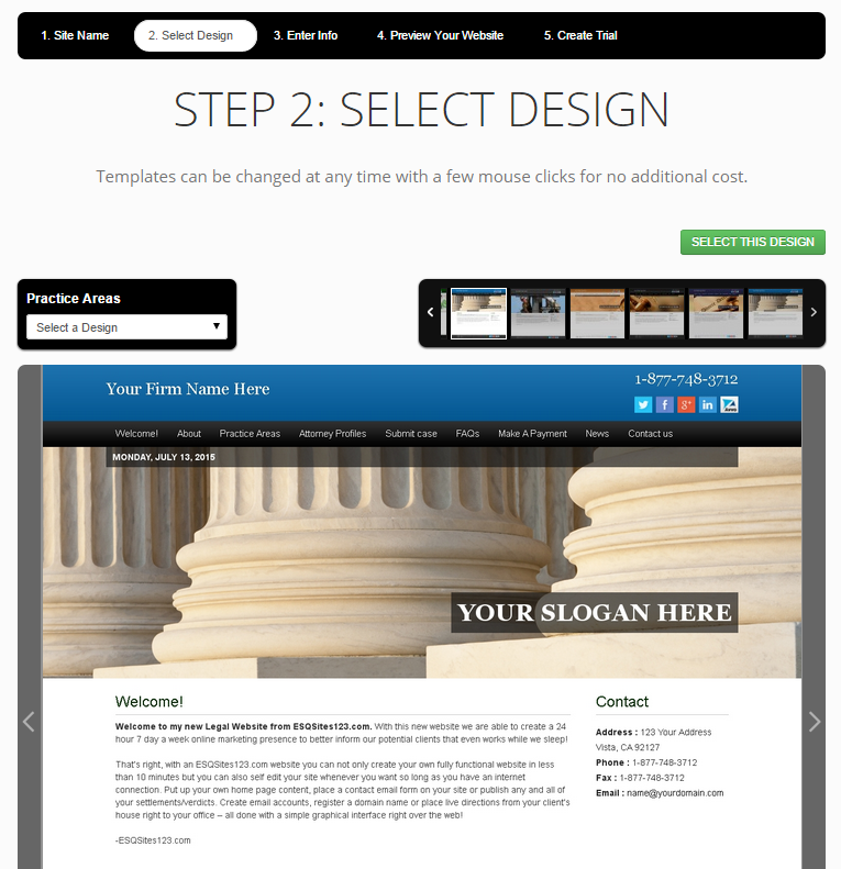 Free Trial Select Design